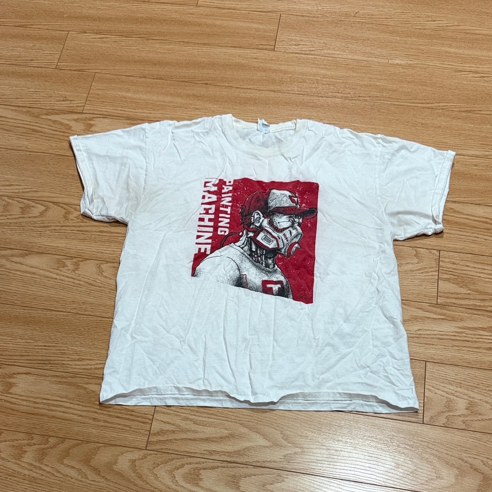 Port and Company White Graphic Tee